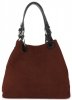 Kožené kabelka shopper bag Vittoria Gotti hnědá V90047CH